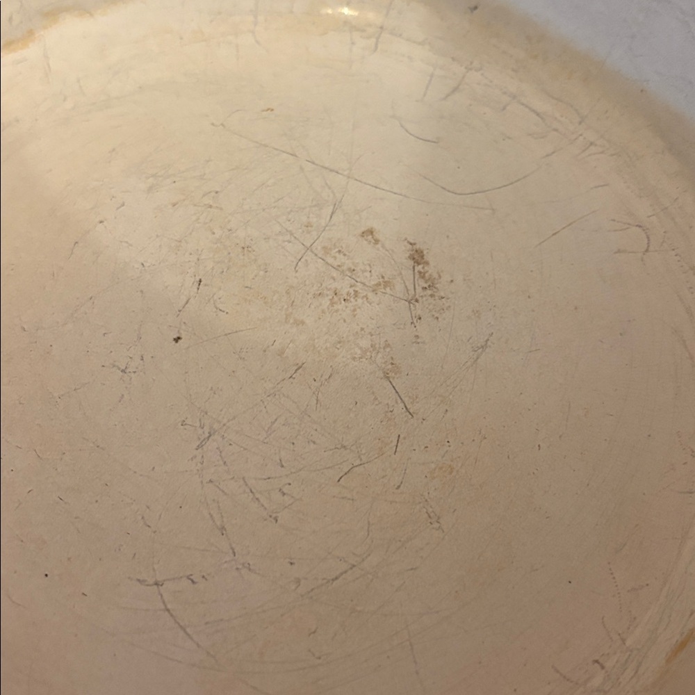 MCM Vintage Descoware 3.5 Quart Dutch Oven Belgian Enameled Cast Iron Flame Red - Picture 6 of 17